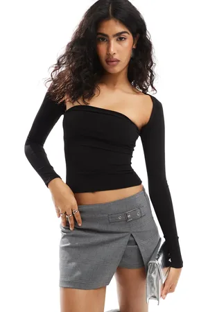 Pull&Bear Long sleeved bandeau top in