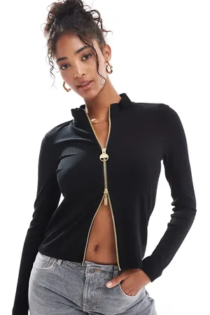 Barbour Myla full zip rib top in exclusive to asos