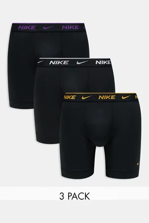 Nike Everyday Cotton Stretch 3 pack boxer brief with coloured waistband in