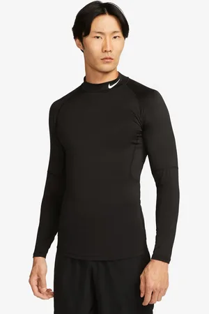 Nike Dri-FIT long sleeve top in black