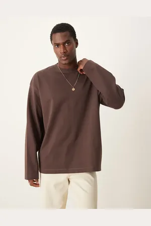 ASOS Premium interlock oversized long sleeve t-shirt 300gsm in