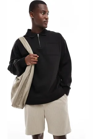 Threadbare Oversized 1/4 zip sweatshirt in