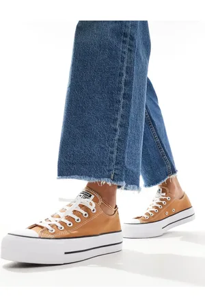 Converse Chuck Taylor All Star Lift Ox trainers in dark beige