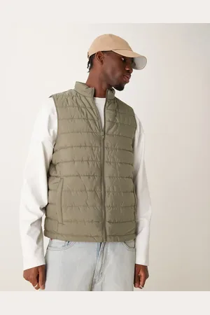 New Look Lightweight gilet in dark khaki