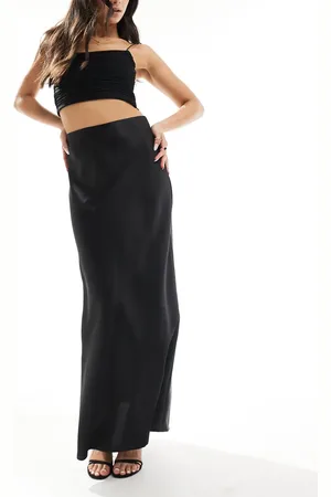 Y.A.S Satin bias cut maxi skirt in