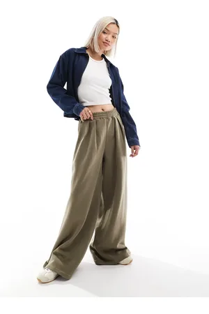ASOS Extreme wide leg jogger in khaki