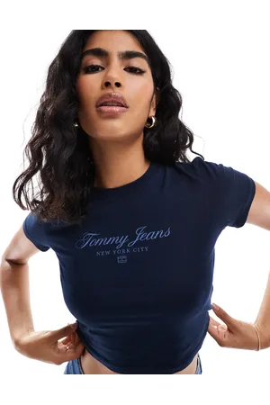 Tommy Hilfiger Crop t-shirt with script logo in