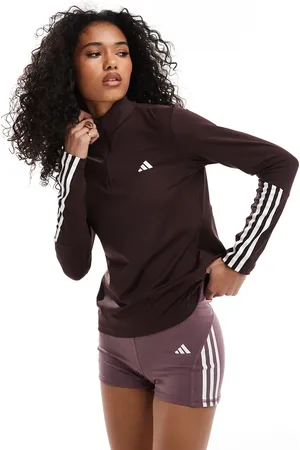 adidas Adidas Training Hyperglam 1/4 zip top in