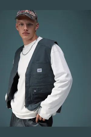 Lee Unisex utility canvas vest in