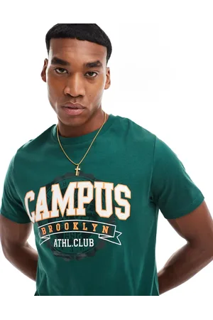 ASOS Relaxed t-shirt with campus chest print in