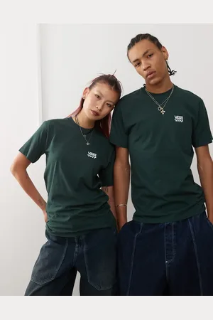 Vans Checkerboard left chest logo short sleeve t-shirt in