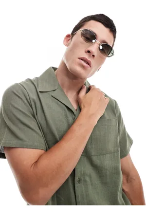 ASOS Rimless sunglasses with round lens in