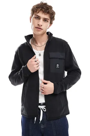 Timberland Contrast pocket full zip fleece jacket in
