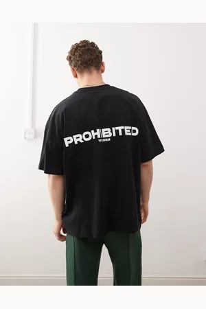 Prohibited Script logo boxy 270gsm t-shirt in