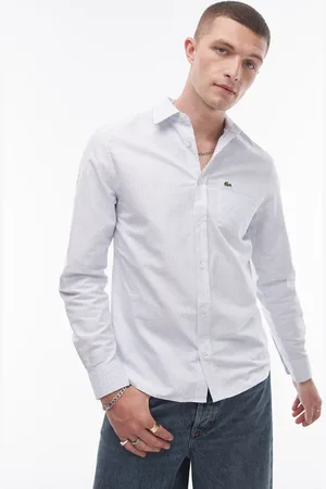 Lacoste Stripe long sleeve shirt in