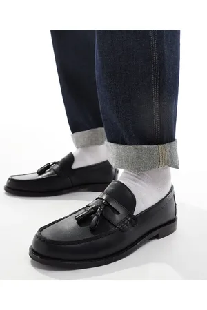 ASOS Penny loafers in leather with tassel