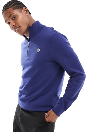 Paul Smith Zebra logo half zip sweatshirt in
