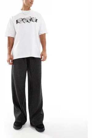 COLLUSION Tailored stripe jogger in