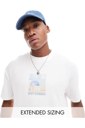ASOS Relaxed t-shirt in textured with city front print