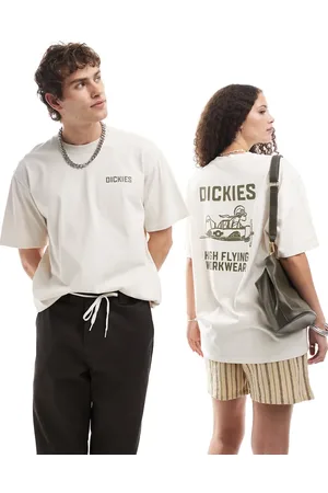 Dickies Graphic airplane back print t-shirt in off