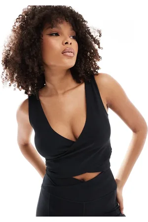 Nike Nike One Training wrapped ribbed vest in