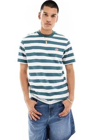 Dickies Rivergrove striped t-shirt in dark and white