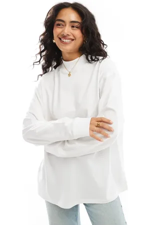 ASOS Long sleeve t-shirt with high neck in