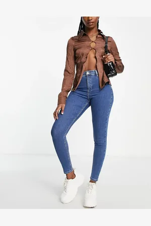Topshop High rise Joni jeans in mid
