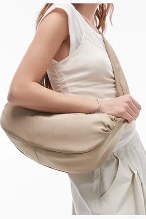 Topshop Con nylon cross body bag in camel