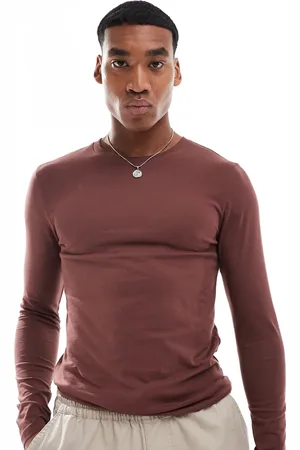 ASOS Essential muscle fit long sleeve t-shirt in