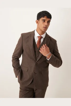 ASOS Slim suit jacket in wool mix flannel