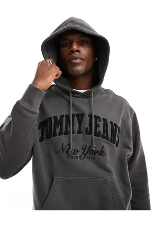Tommy Hilfiger Vintage varsity hoodies in washed