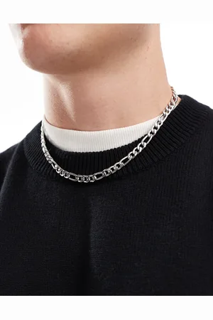 FADED FUTURE Statement figaro chain necklace in