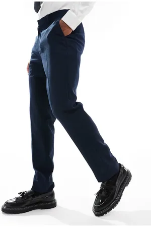 ASOS Slim suit trousers in microtexture