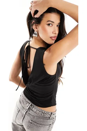ASOS Cowl neck backless top in