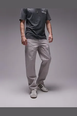 Topman Loose carpenter trousers in ecru