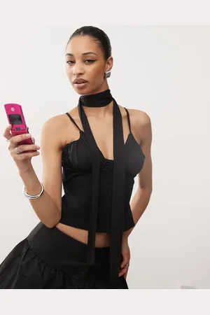The Kript Maddie corset top with scarf in