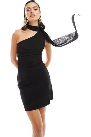 Stradivarius Tie detail one shoulder top in