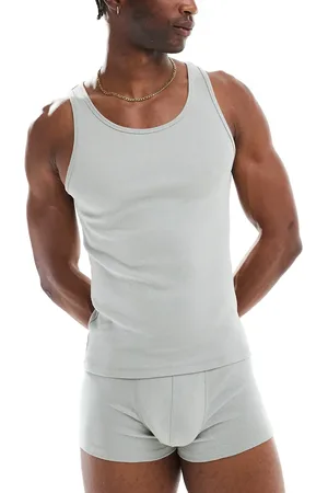 ASOS Capsule collection rib muscle vest in light