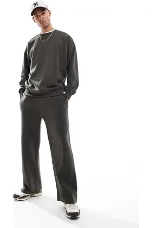 Threadbare Co-ord wide leg jogger in charcoal
