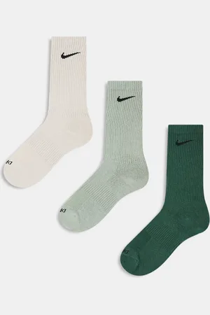 Nike Everyday Cushioned Plus 3 pack crew socks in green