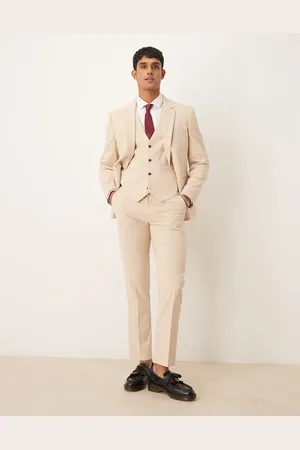 ASOS Slim suit waistcoat in stone