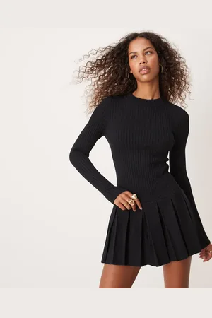 Free People Backless knitted mini dress in
