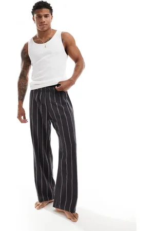 ASOS Pyjama bottoms in black stripe