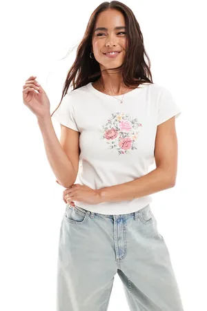 Miss Selfridge Flower print tee