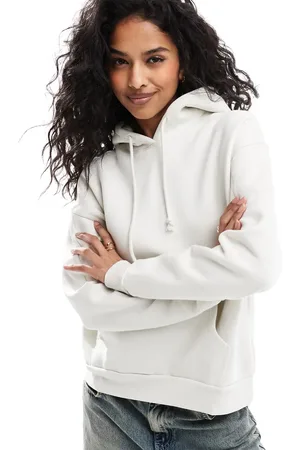Pull&Bear Oversized hoodie in off