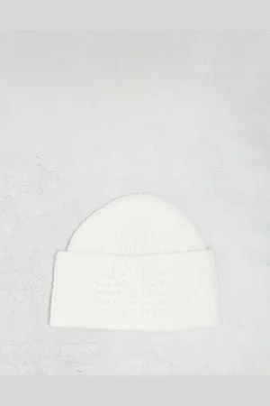 The Couture Club Emblem knitted beanie in off