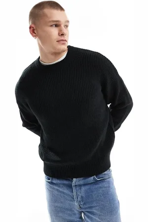 Bershka Fisherman ribbed jumper in