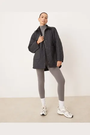 Tala Oversized reversible fleece and quilted jacket in