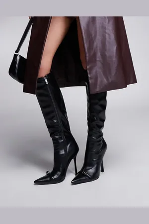 Simmi London Simmi London Palace Stilleto Pointed knee boot in